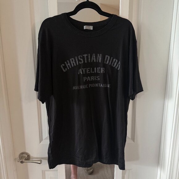 Dior Atelier Tee Black Used 3XL Color Black - Picture 1 of 4